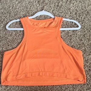 Lululemon Bright Orange Sleeveless Women's Top